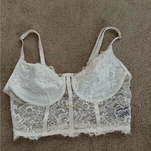 Edikted White lace top